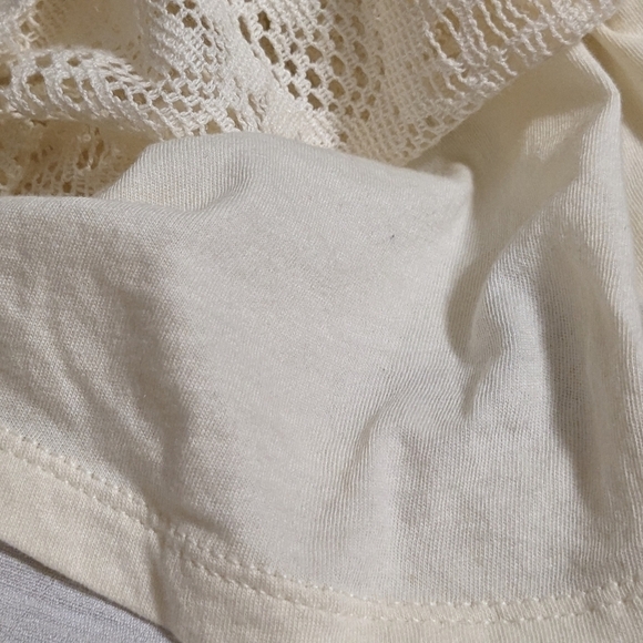 Dreamy Bohemian: Cream Lace Bell Sleeve Mini (American Eagle) (XXS) - Picture 5 of 11